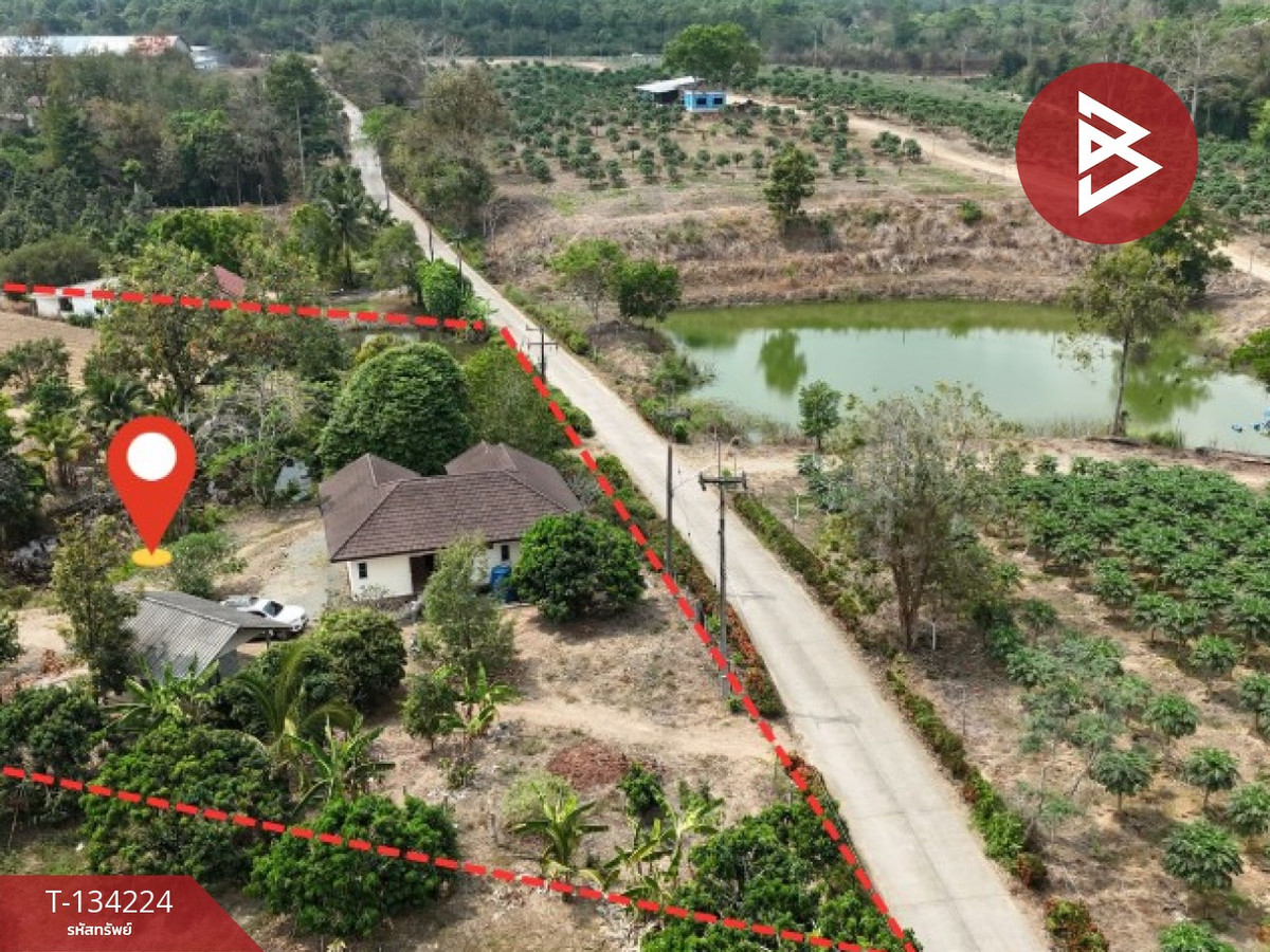 ขายบ้านเดี่ยวพร้อมที่ดิน เนื้อที่ 6 ไร่ 3 งาน 75 ตร.วา โป่งน้ำร้อน จันทบุรี