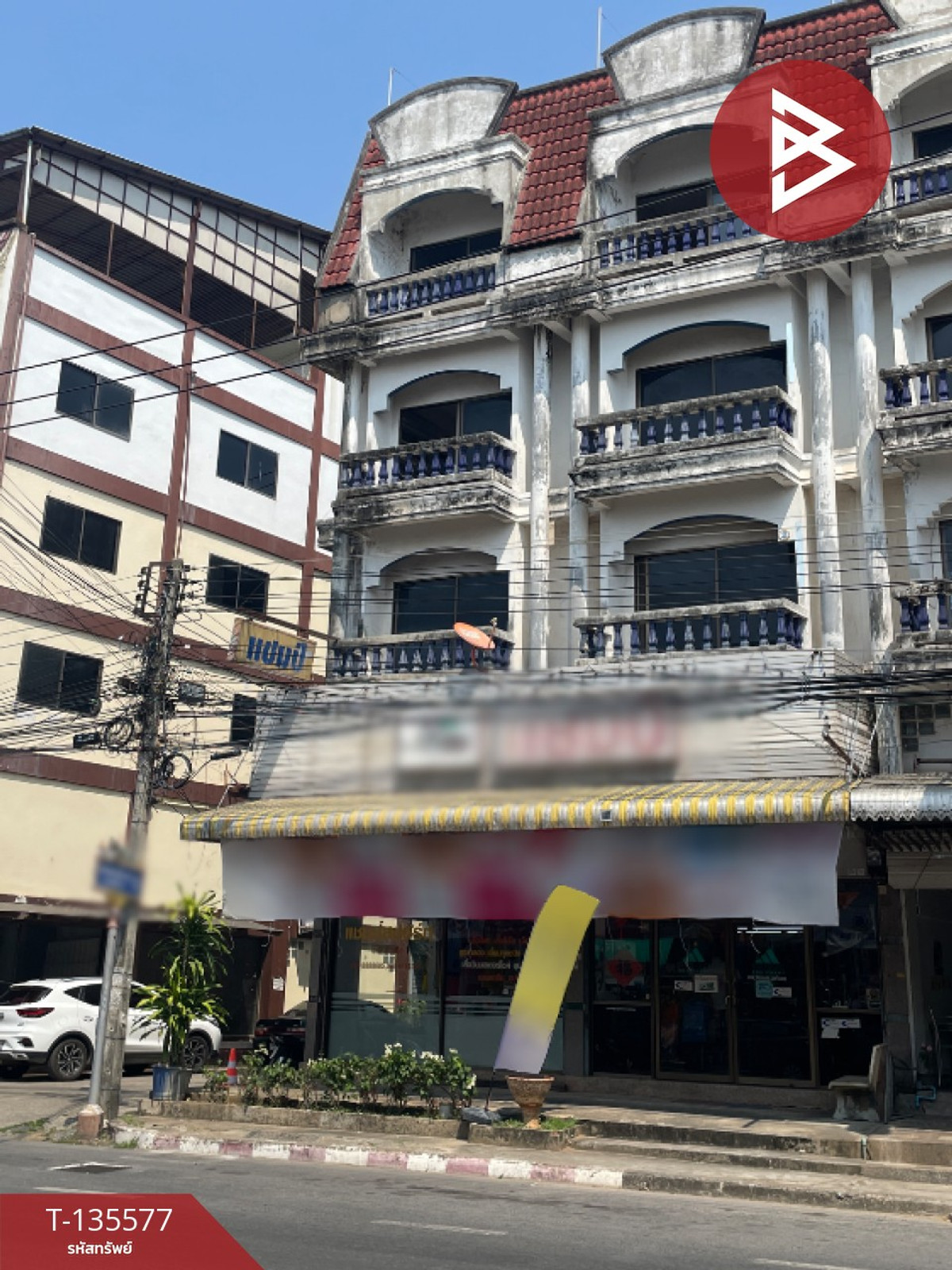 ขายอาคารพาณิชย์ 2 คูหา 4 ชั้นครึ่ง ถนนสนามบิน ต.ในเมือง พิษณุโลก