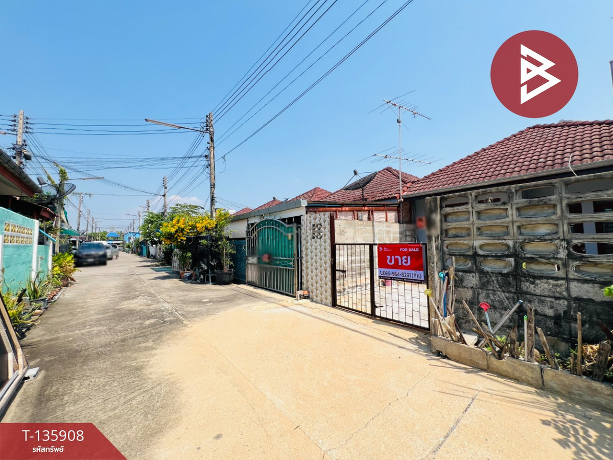 ขายทาวน์เฮ้าส์หลังริมชั้นเดียว เนื้อที่ 27 ตร.วา ชลประทานซอย 5 ลาดใหญ่ สมุทรสงคราม