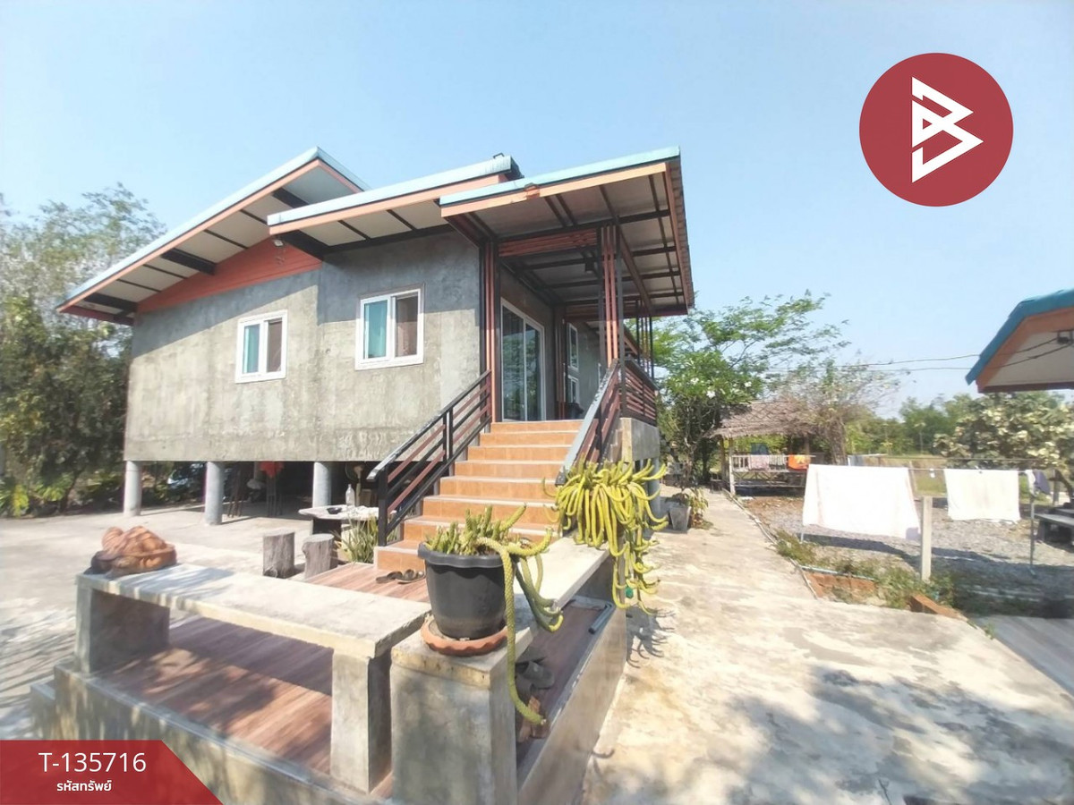 ขายบ้านเดี่ยวพร้อมที่ดิน เนื้อที่ 3 งาน 77 ตร.วา องครักษ์ นครนายก