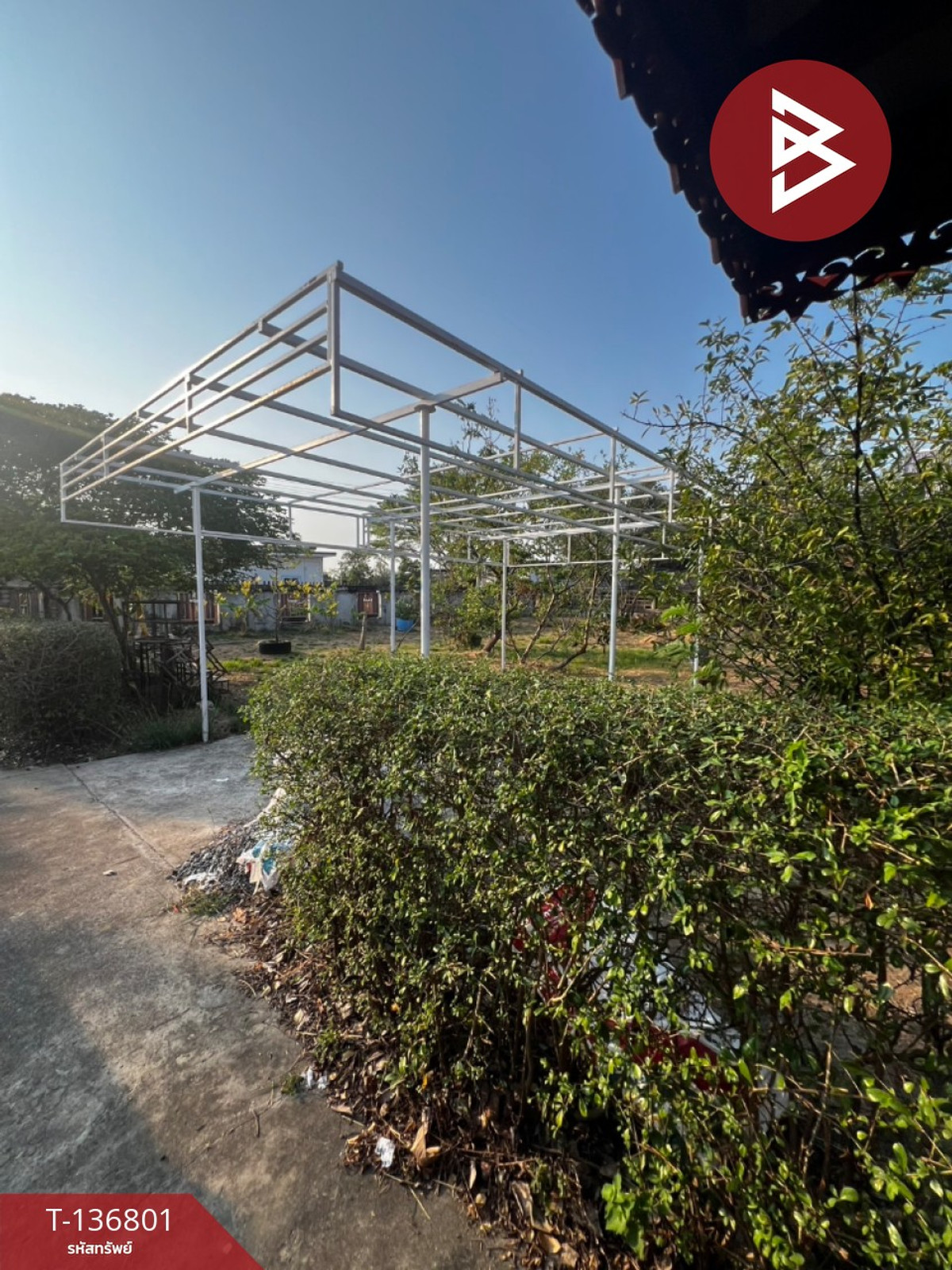 ขายบ้านเดี่ยวพร้อมที่ดิน เนื้อที่ 1 ไร่ 55 ตารางวา บางสมัคร บางปะกง ฉะเชิงเทรา