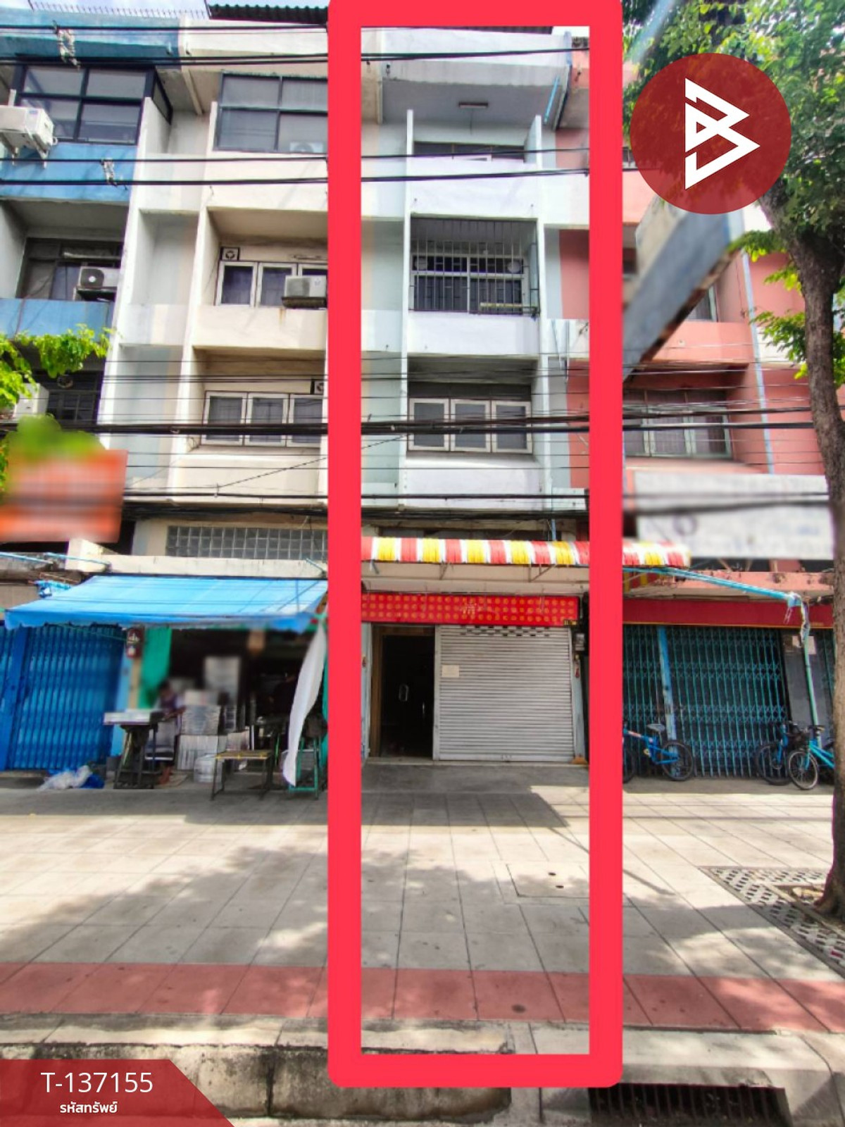 ขายอาคารพาณิชย์ 4 ชั้นครึ่ง เนื้อที่ 14 ตร.วา บางกอกใหญ่ กรุงเทพมหานคร