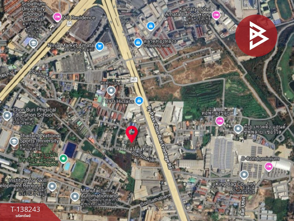 ให้เช่า ที่ดิน เนื้อที่ 3 ไร่ 2 งาน 98 ตร.วา หนองไม้แดง ชลบุรี