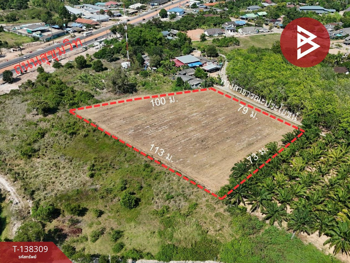 ขายที่ดิน เนื้อที่ 4 ไร่ 3 งาน 99.6 ตร.วา ตะพง ระยอง