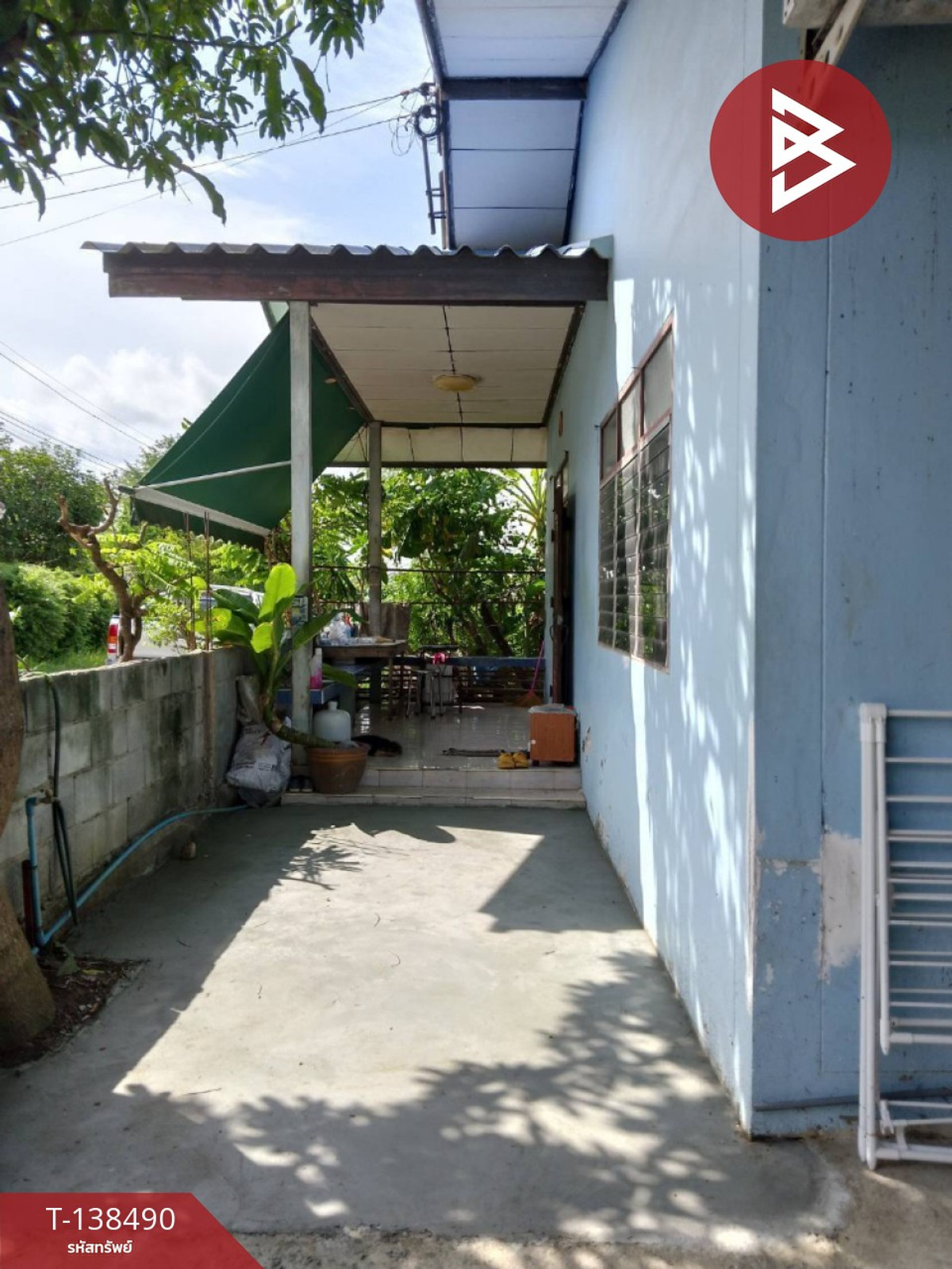 ขายบ้านแฝดชั้นเดียว เนื้อที่ 47 ตร.วา ต.บางพระ จ.ฉะเชิงเทรา แหล่งชุมชน