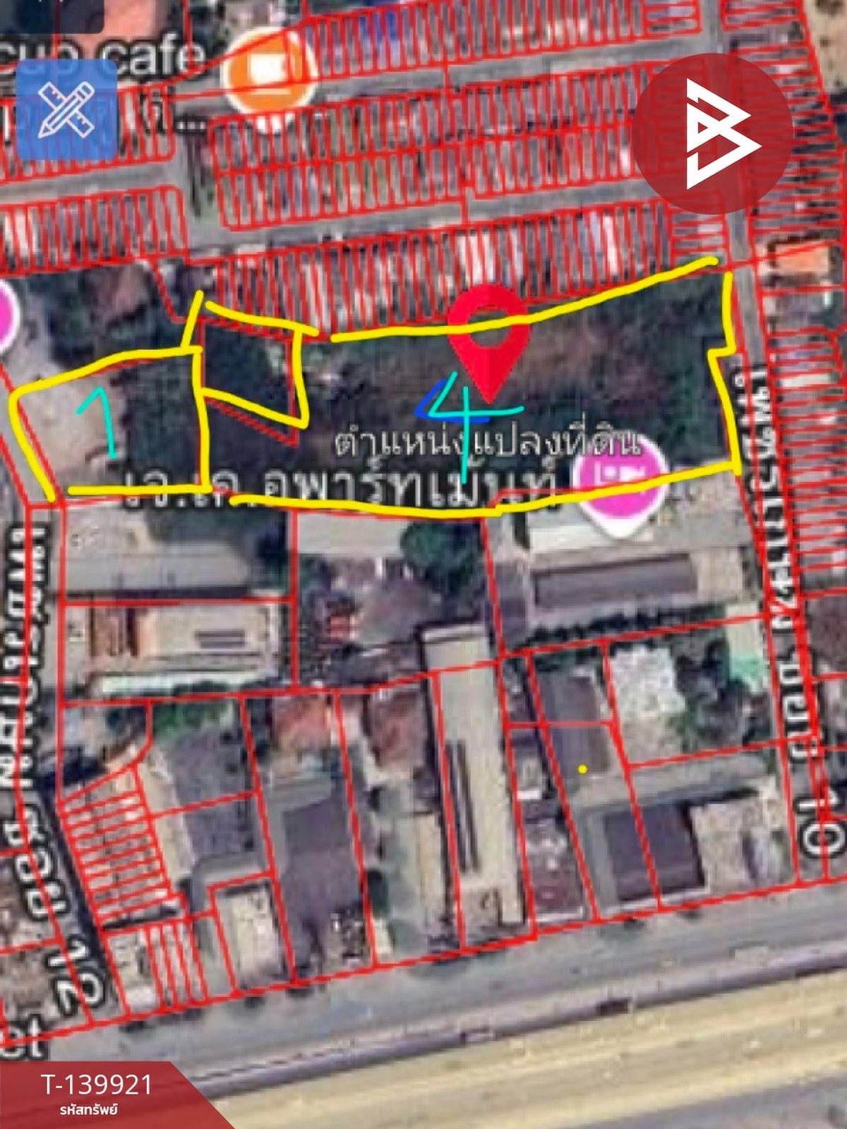 ขายที่ดิน เนื้อที่ 5 ไร่ 3 งาน 73 ตร.วา สนามจันทร์ นครปฐม