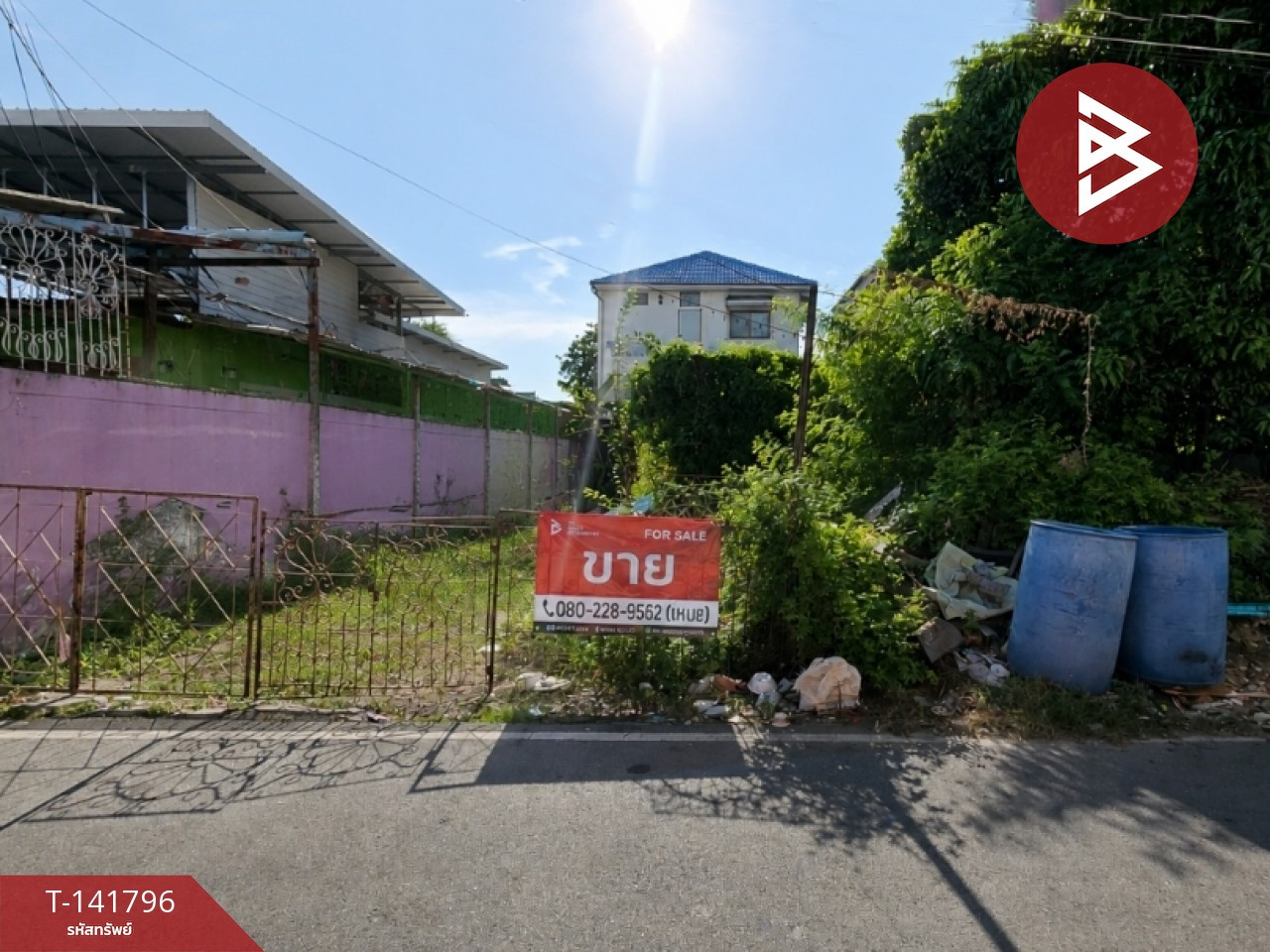 ขายที่ดิน ซ.เทศบาลบางปู43 เนื้อที่ 51 ตร.วา ท้ายบ้าน สมุทรปราการ