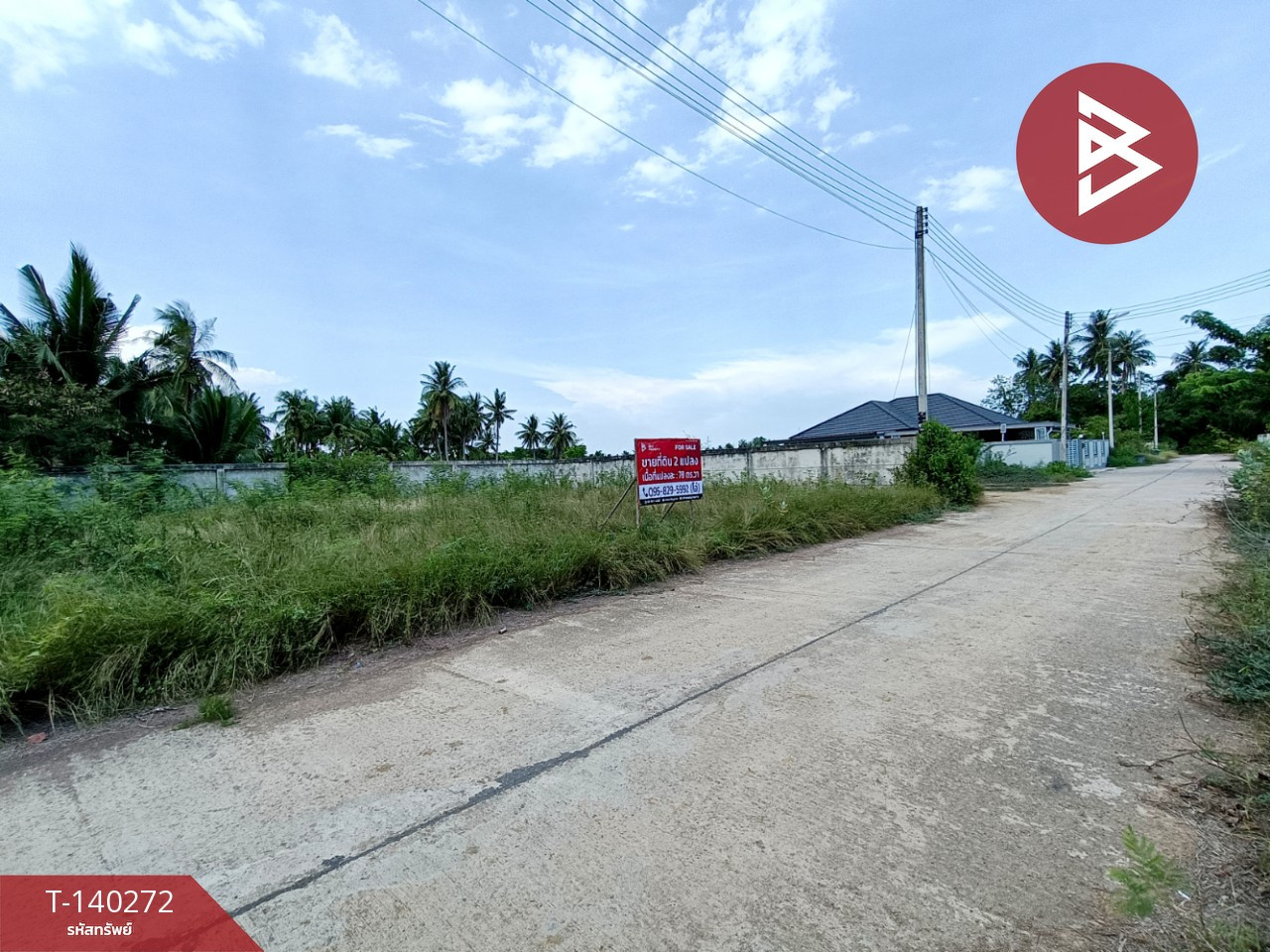 ขายที่ดิน เนื้อที่ 1 งาน 56 ตร.วา ลาดใหญ่ สมุทรสงคราม