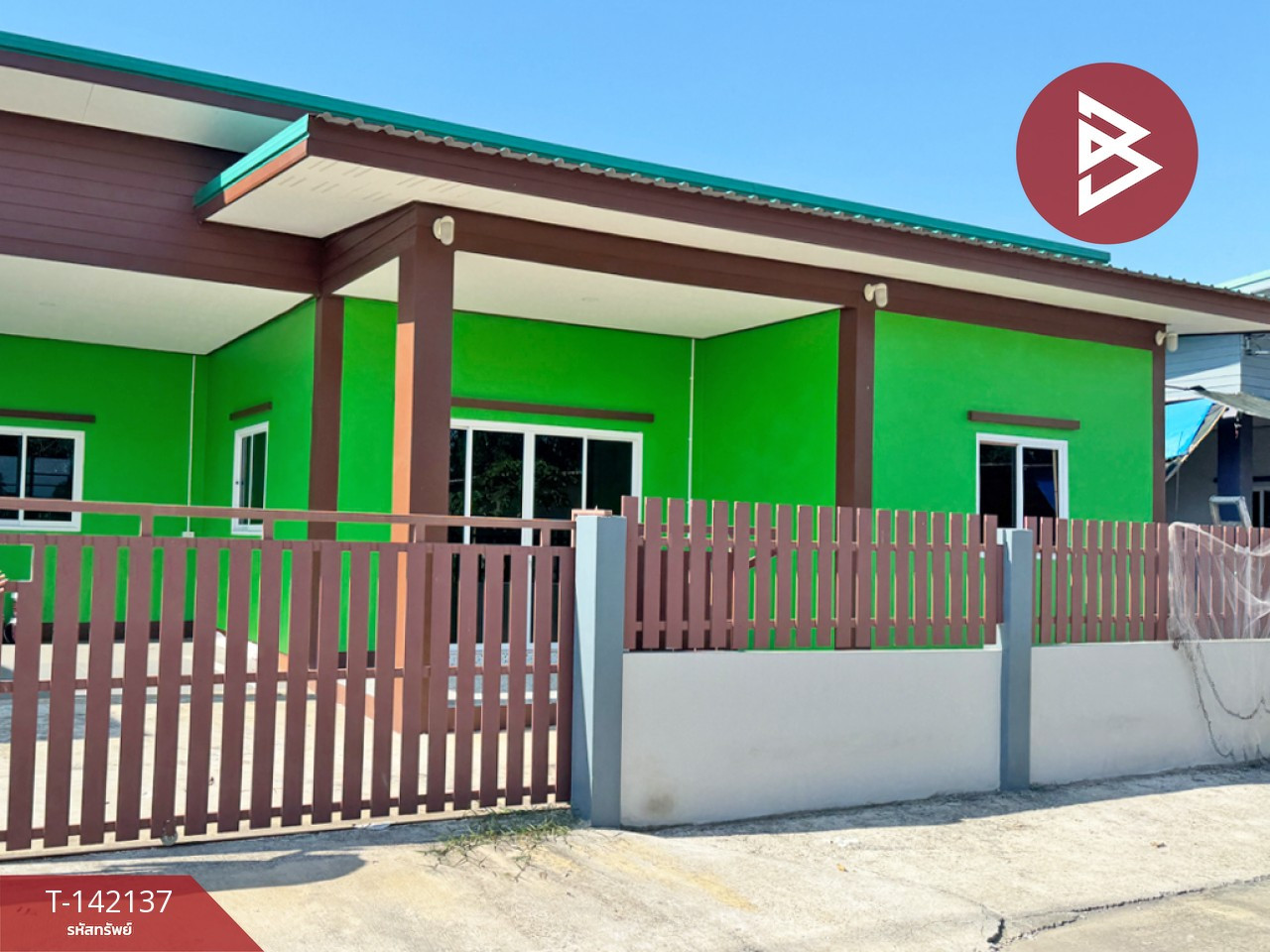 ขายบ้านเดี่ยวชั้นเดียว เนื้อที่ 60 ตร.วา แปลงยาว ฉะเชิงเทรา