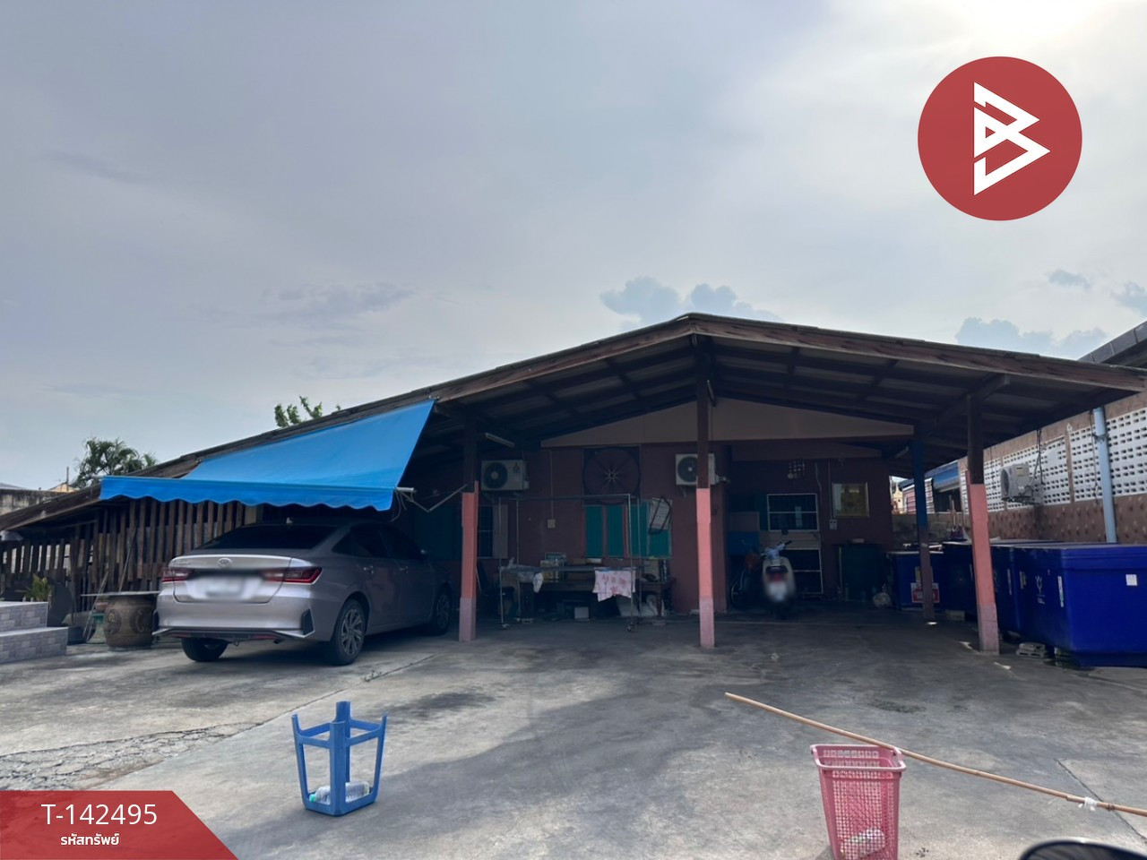 ขายบ้านเดี่ยวพร้อมห้องแถว 5 ห้อง เนื้อที่ 152 ตร.วา บ้านโป่ง ราชบุรี