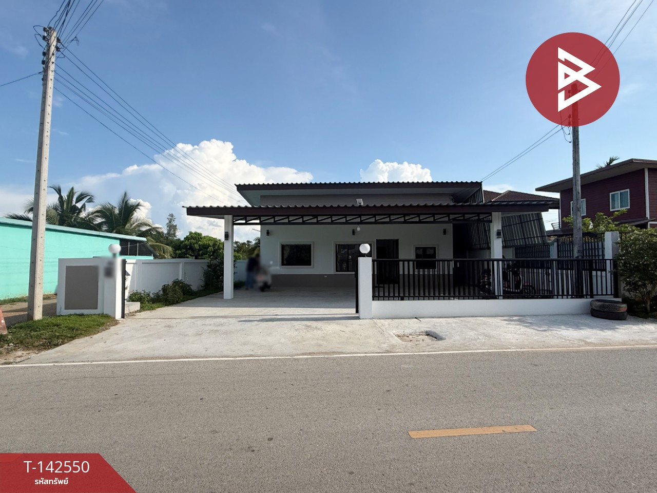 ขายบ้านเดี่ยวชั้นเดียว เนื้อที่ 62.8 ตร.วา ริมปิง ลำพูน