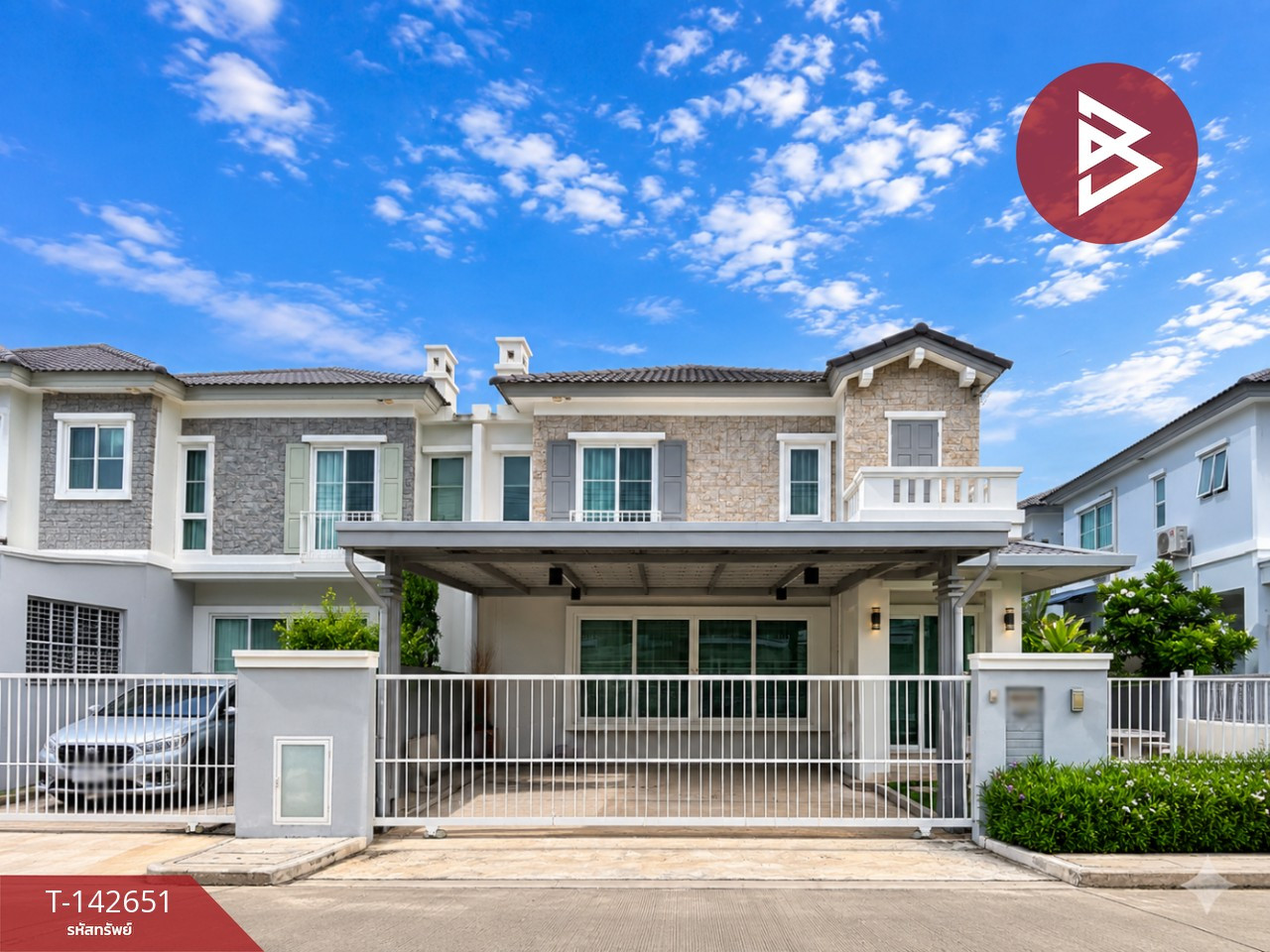 ขายบ้านเดี่ยว หมู่บ้านอัญญา เพชรเกษม-สาย 4 สมุทรสาคร (Anya Phetkasem-Sai 4) บ้านสไตล์ฝรั่งเศส บรรยากาศร่มรื่น