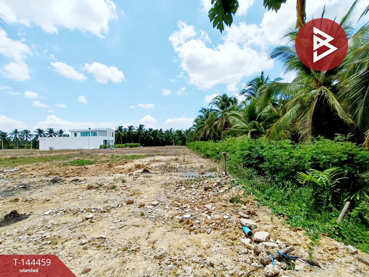 ขายที่ดิน 4 แปลงถมแล้ว เนื้อที่รวม 380 ตร.วา บรรยากาศในสวน บ้านแพ้ว สมุทรสาคร
