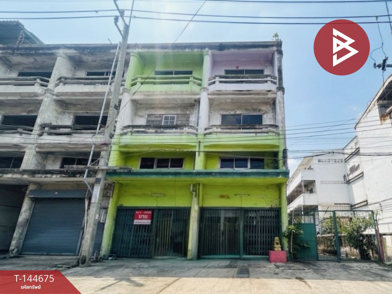 ขายอาคารพาณิชย์ 4 ชั้น 2 คูหาหลังริม หมู่บ้านวิเศษสุขนคร บางน้ำจืด สมุทรสาคร