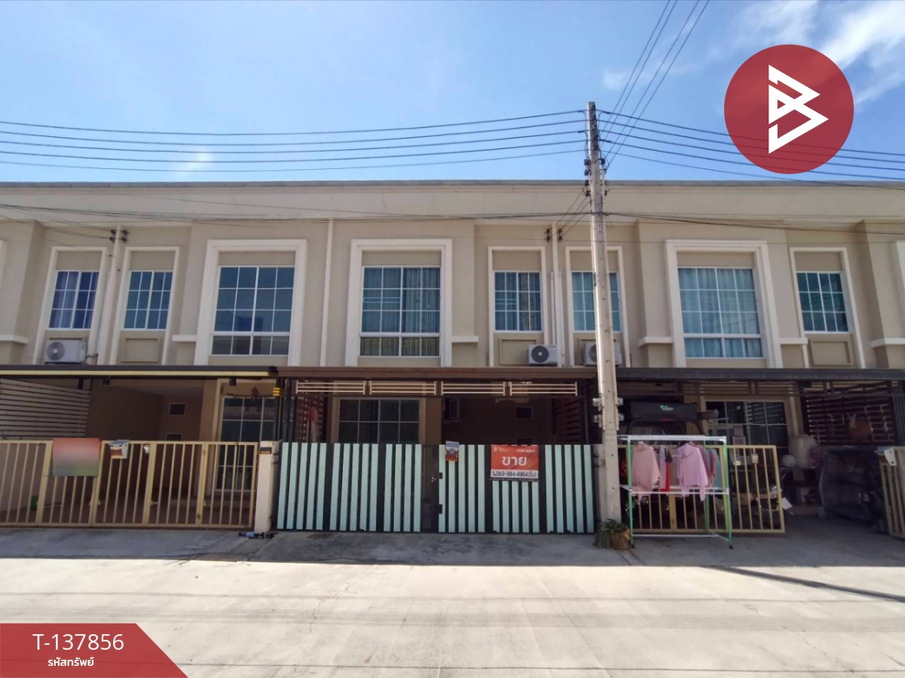 ขายทาวน์เฮ้าส์ หมู่บ้านเจทาวน์ บางปะกง-บ้านโพธิ์ (J-Town Bangpakong-Banpho) ฉะเชิงเทรา