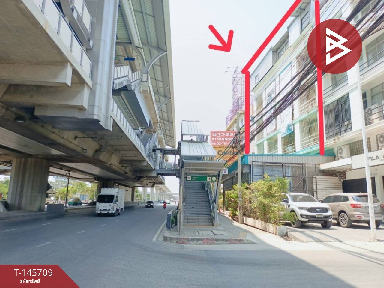 ขายอาคารพาณิชย์ 6 ชั้น เนื้อที่ 98.3 ตร.วา ท้ายบ้าน สมุทรปราการ