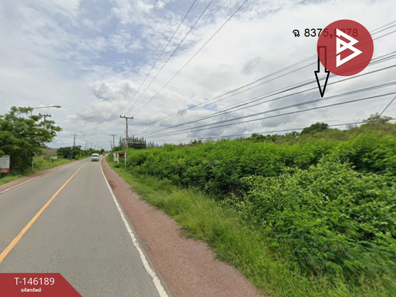 ขายที่ดิน เนื้อที่ 4 ไร่ อ.บ้านแหลม จ.เพชรบุรี ทำเลดีติดถนน
