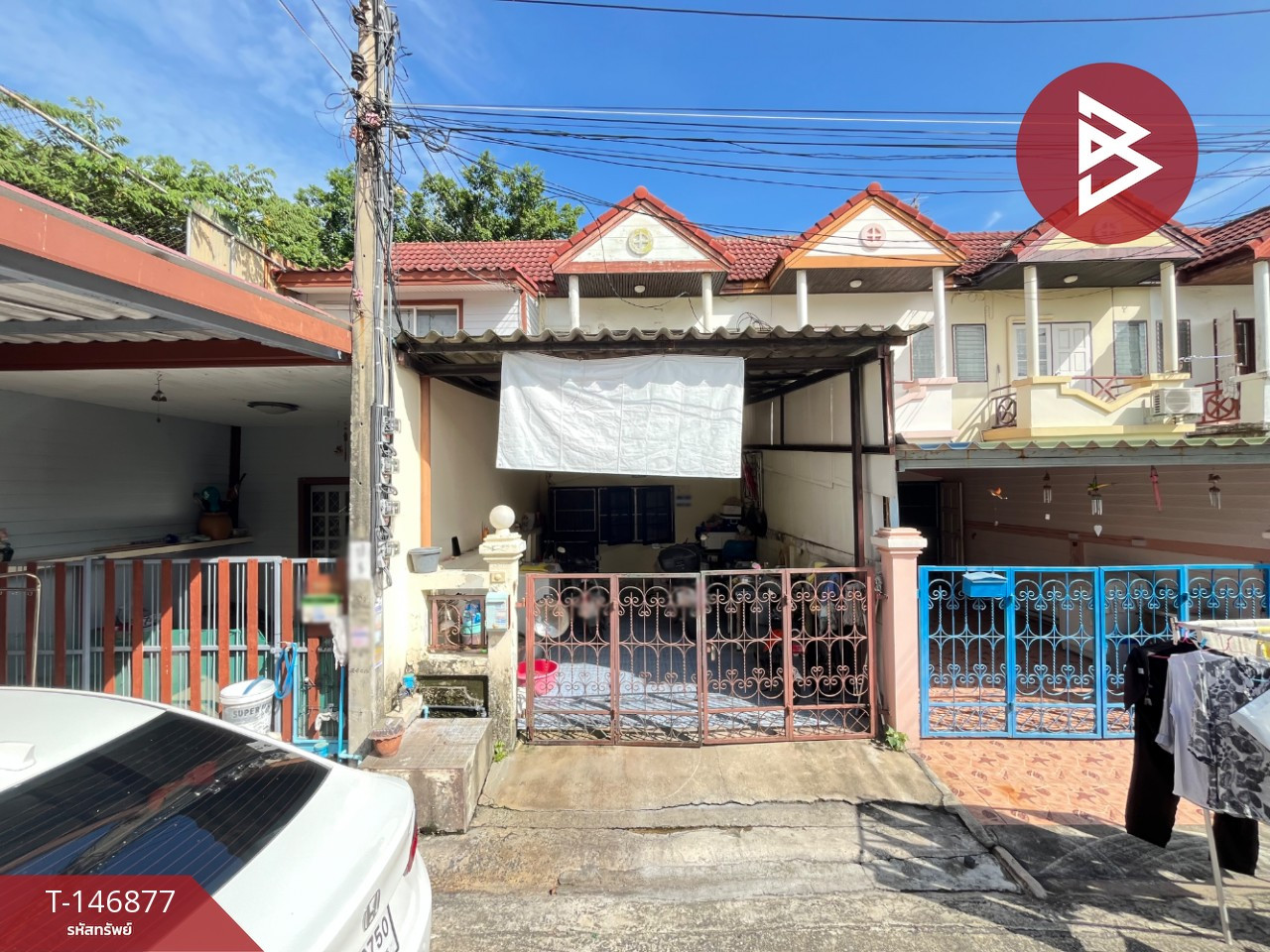 ขายทาวน์เฮ้าส์ 2 ชั้น เนื้อที่ 16 ตร.วา ท้ายบ้าน สมุทรปราการ