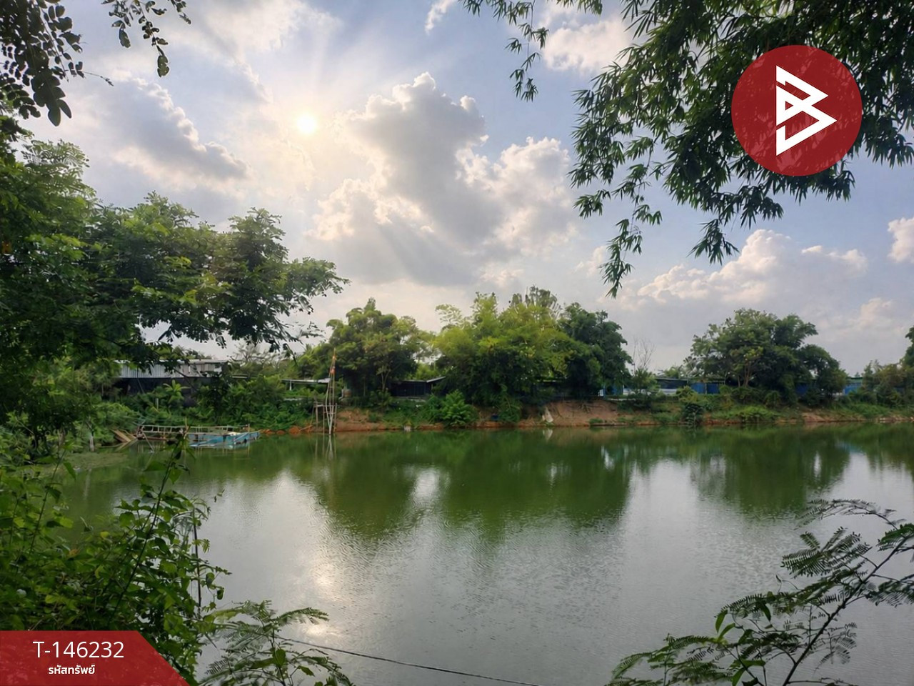 ขายที่ดินพร้อมบ้านสวน เนื้อที่ 15 ไร่ 71.2 ตร.วา โพธิ์ตาก หนองคาย ทำเลดีติดถนน