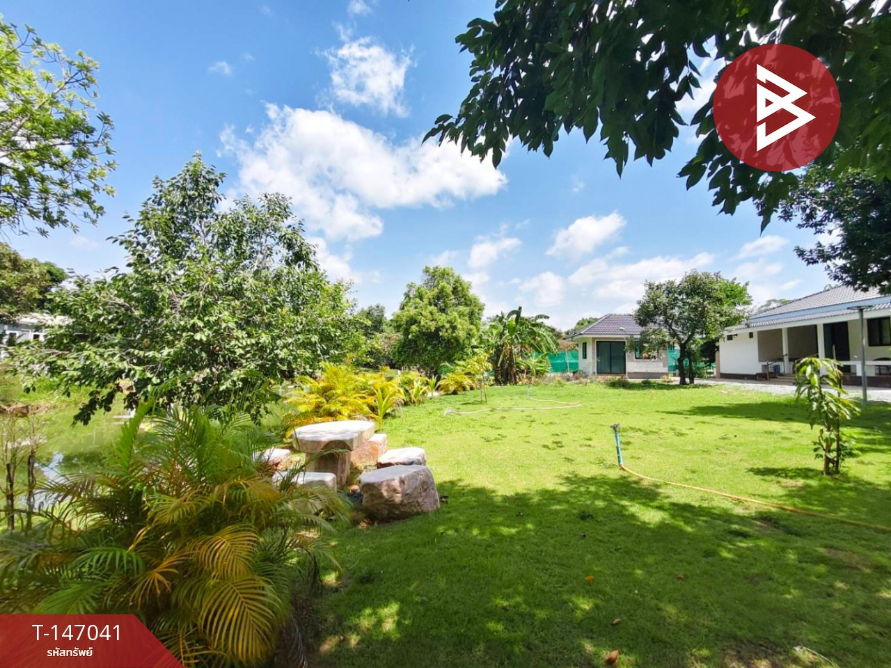 ขายบ้านเดี่ยวริมน้ำ เนื้อที่ 3 งาน 63.2 ตารางวา บ้านยาง นครปฐม