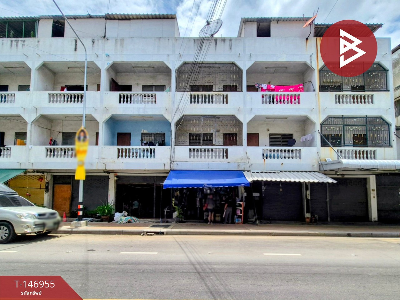 ขายอาคารพาณิชย์ 4 ชั้น เนื้อที่ 20 ตร.วา ท่าทราย สมุทรสาคร ทำเลดี ติดถนน