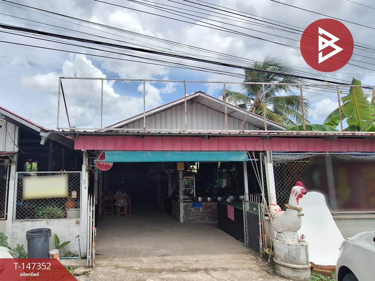 ขายบ้านเดี่ยวพร้อมกิจการร้านอาหาร ต.ท่าเรือ เมืองนครศรีธรรมราช ทำเลดี ติดถนน