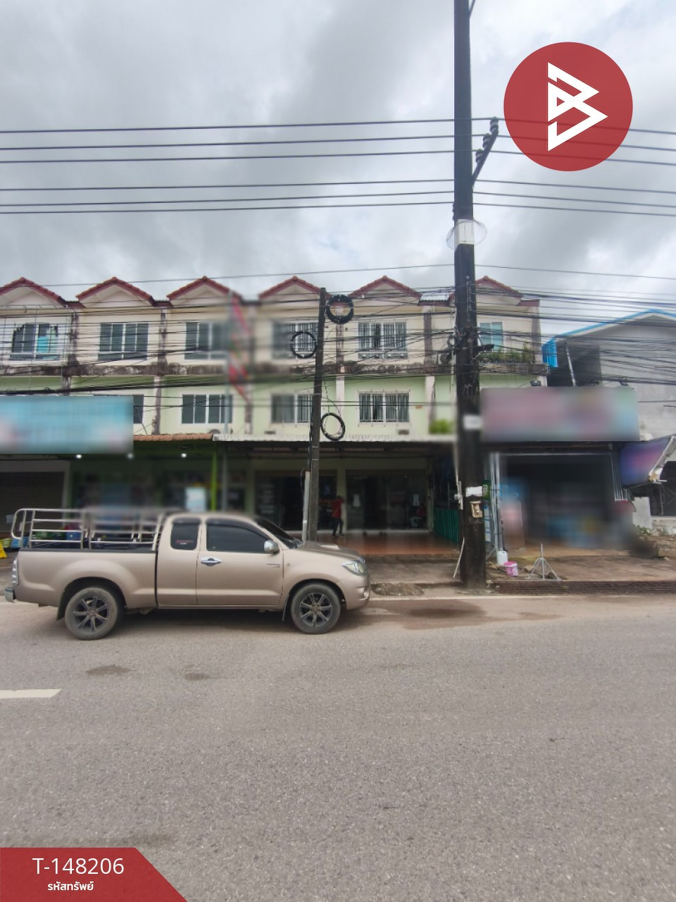ขายอาคารพาณิชย์ 3 ชั้น เนื้อที่ 64 ตร.วา ท่าใหม่ จันทบุรี ทำเลดีเยี่ยม ติดถนนสุขุมวิท ย่านชุมชน