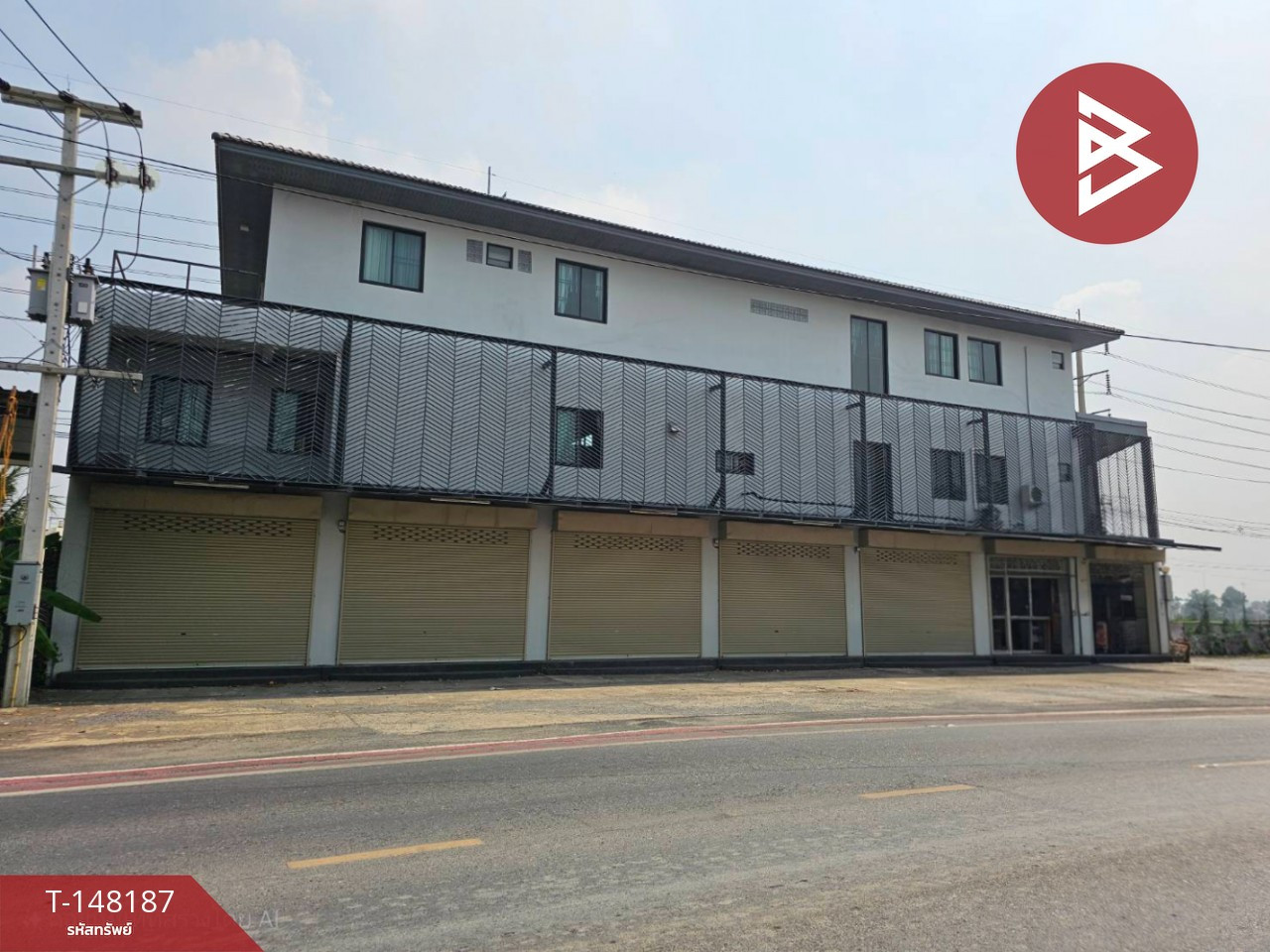 ขายอาคารพาณิชย์ 3 ชั้น เนื้อที่ 140 ตร.วา ต.บ้านกลาง ปทุมธานี ทำเลดี
