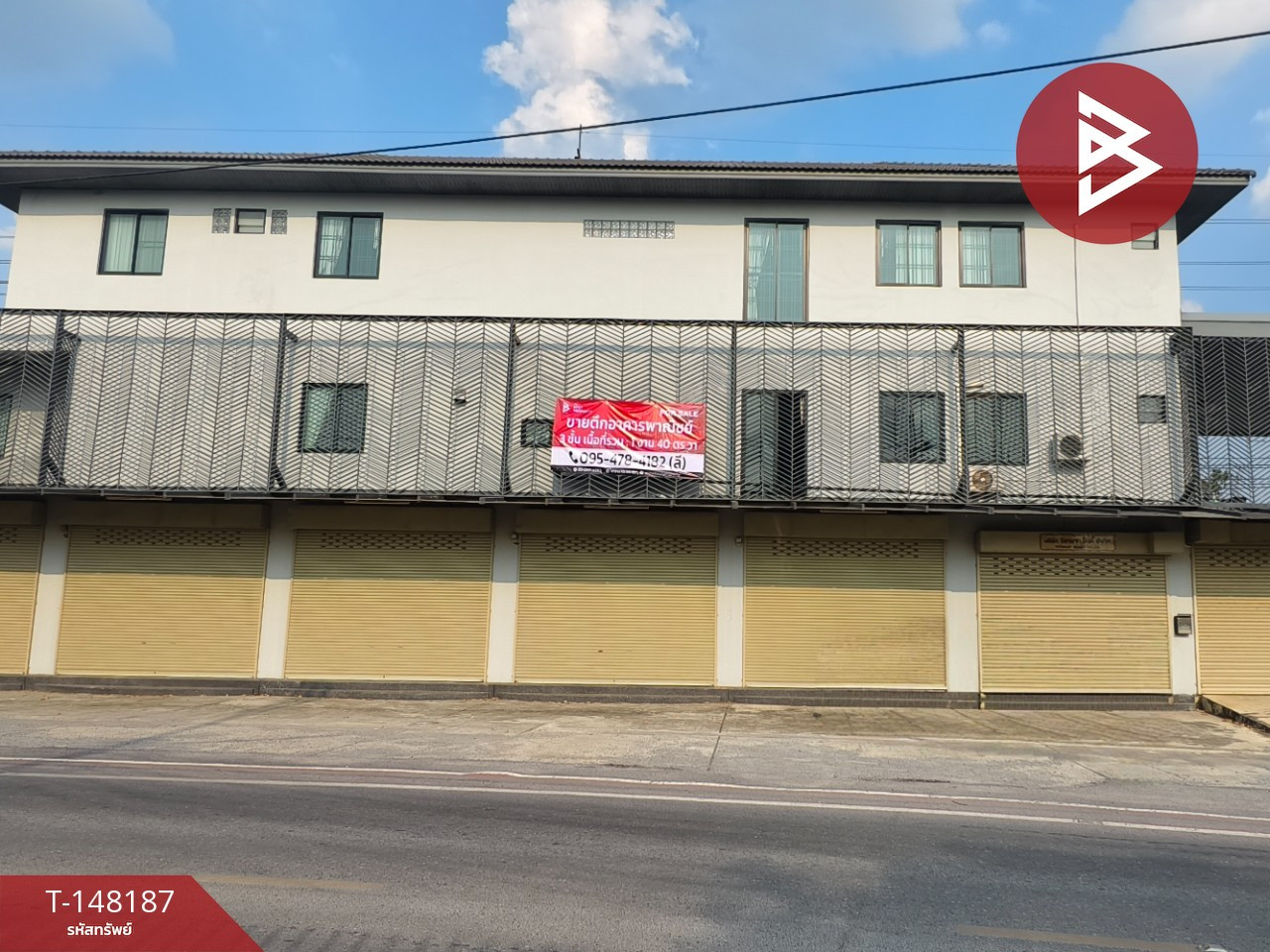 ขายอาคารพาณิชย์ 3 ชั้น เนื้อที่ 140 ตร.วา ต.บ้านกลาง ปทุมธานี ทำเลดี