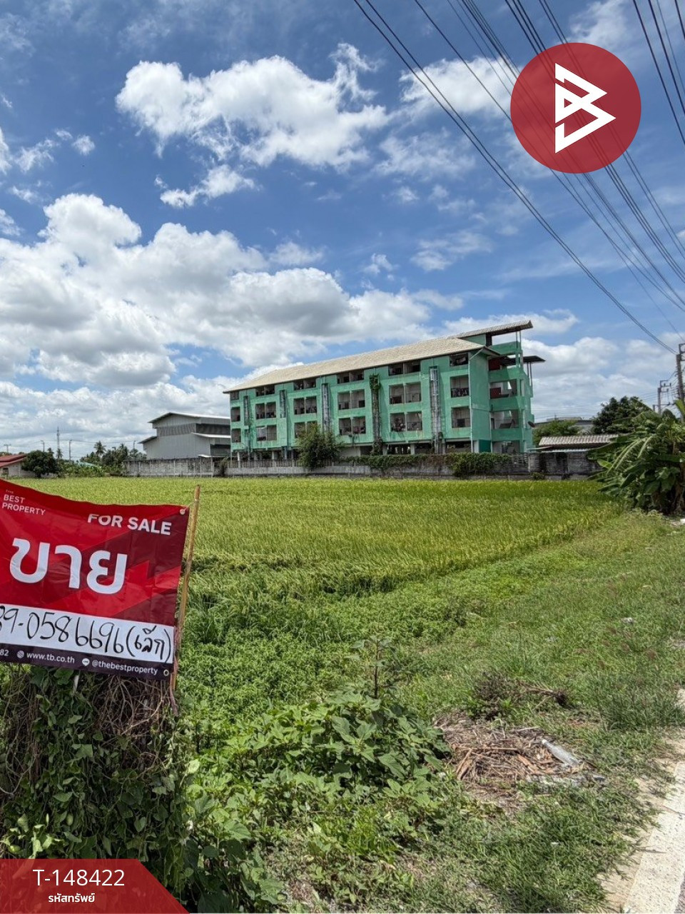 ขายที่ดิน เนื้อที่ 5 ไร่ บางใหญ่ นนทบุรี ทำเลทอง ติดถนนท้องนา