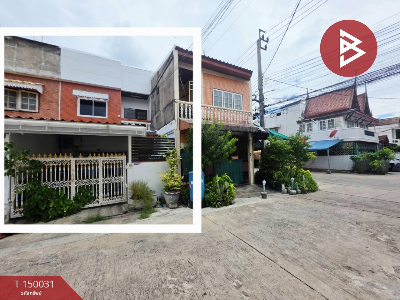 ขายทาวน์เฮ้าส์ 2 ชั้น ซอยจรัญสนิทวงศ์ 37 กรุงเทพฯ ทำเลทอง