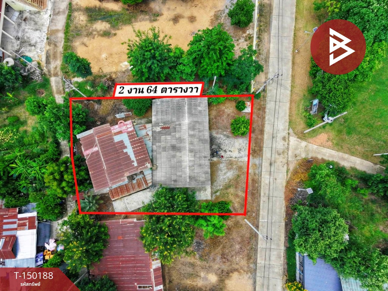 ขายบ้านเดี่ยวพร้อมที่ดิน เนื้อที่ 2 งาน 64 ตร.วา เดิมบางนางบวช สุพรรณบุรี