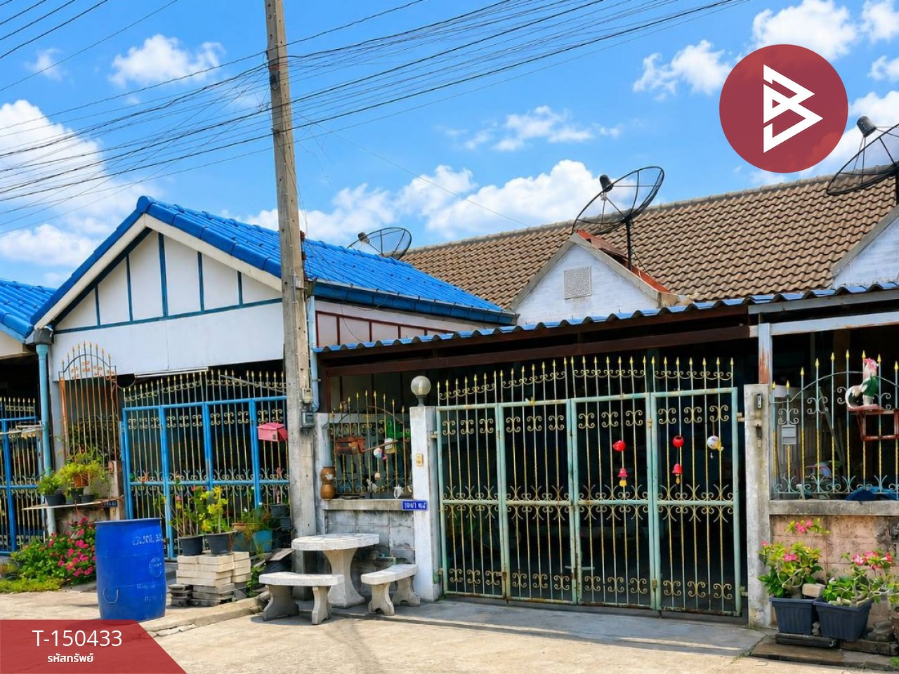 ขายทาวน์เฮ้าส์ชั้นเดียว เนื้อที่ 31 ตร.วา นครหลวง พระนครศรีอยุธยา