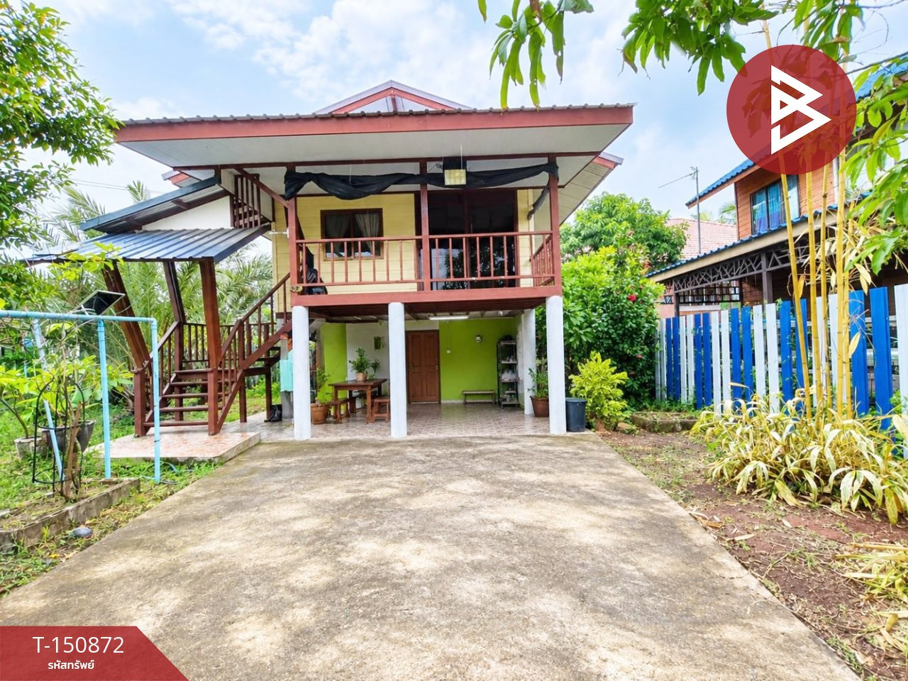 ขายบ้านเดี่ยว เนื้อที่ 60 ตารางวา บรรยากาศในสวน นางตะเคียนซอย 1 สมุทรสงคราม