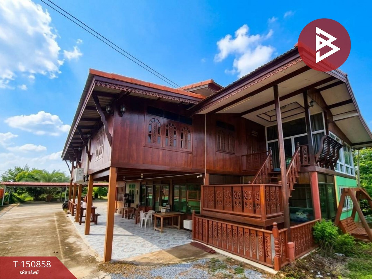 ขายบ้านเดี่ยวเรือนไทยพร้อมที่ดิน เนื้อที่ 1 ไร่ 13 ตารางวา บางปะหัน พระนครศรีอยุธยา