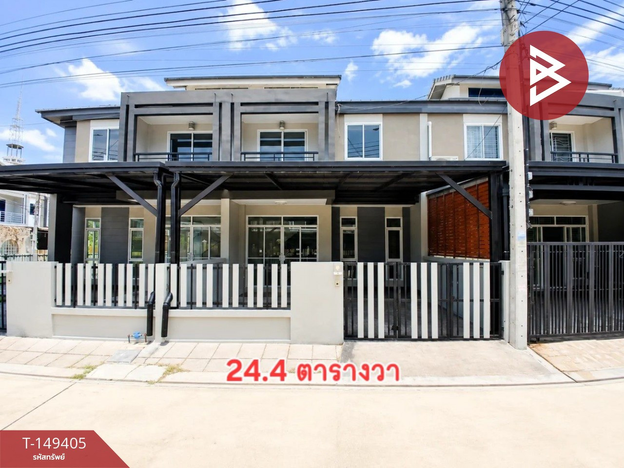 ขาย/เช่า ทาวน์เฮ้าส์หลังริม หมู่บ้านการ์เด้นวิลล์ ถนน สุขุมวิท-บางปู สมุทรปราการ