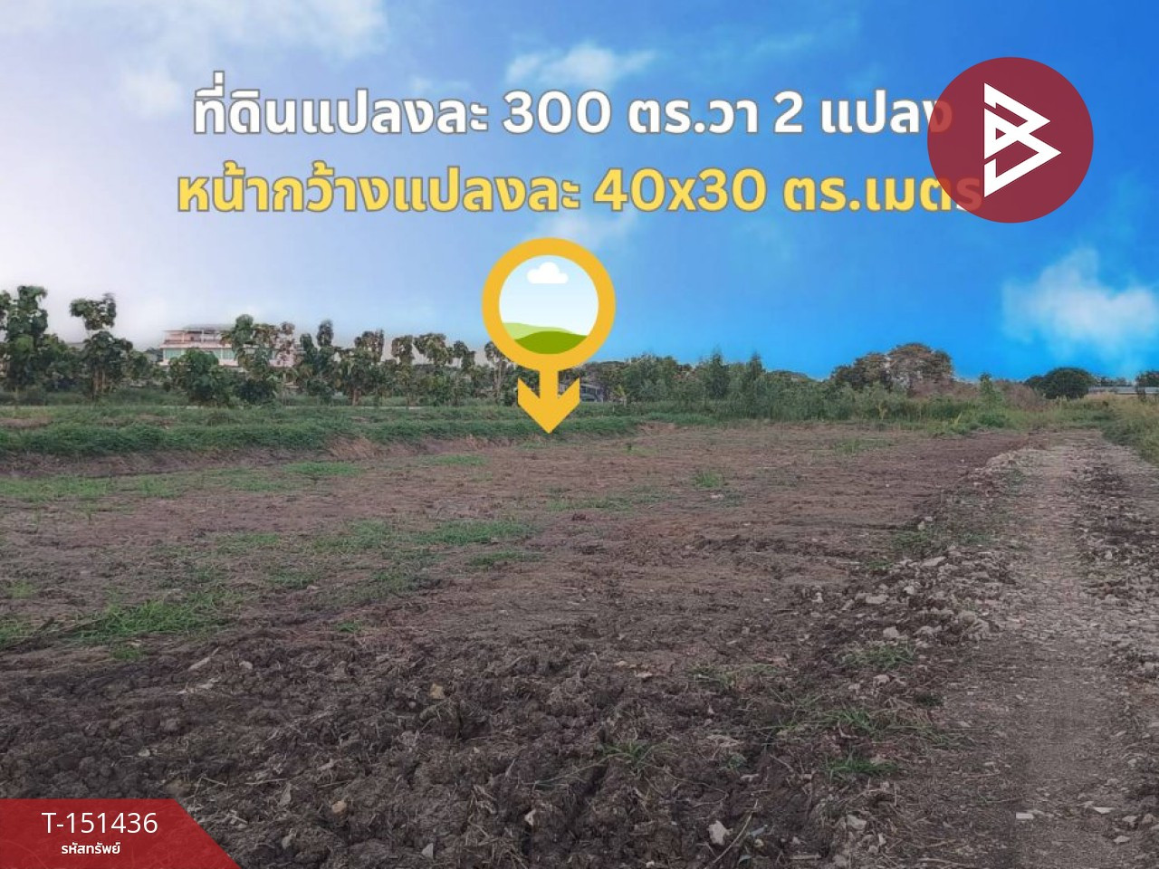 ขายที่ดิน 2 แปลง เนื้อที่แปลงละ 300 ตร.วา ซอยราชพฤกษ์ ถนนร่มเกล้า ลาดกระบัง กรุงเทพฯ