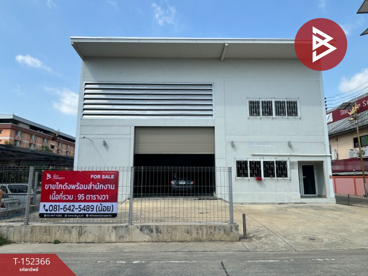 ขายโกดังพร้อมสำนักงาน เนื้อที่ 95 ตร.วา บางพลี สมุทรปราการ