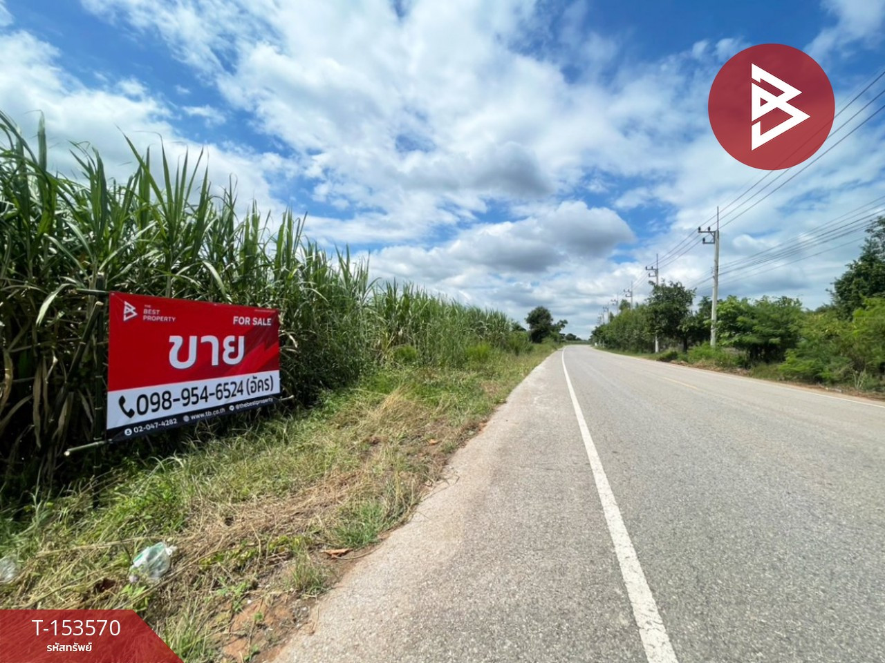 ขายที่ดิน เนื้อที่ 5 ไร่ 2 งาน 1.9 ตร.วา บ้านไผ่ ขอนแก่น ทำเลดีติดถนน