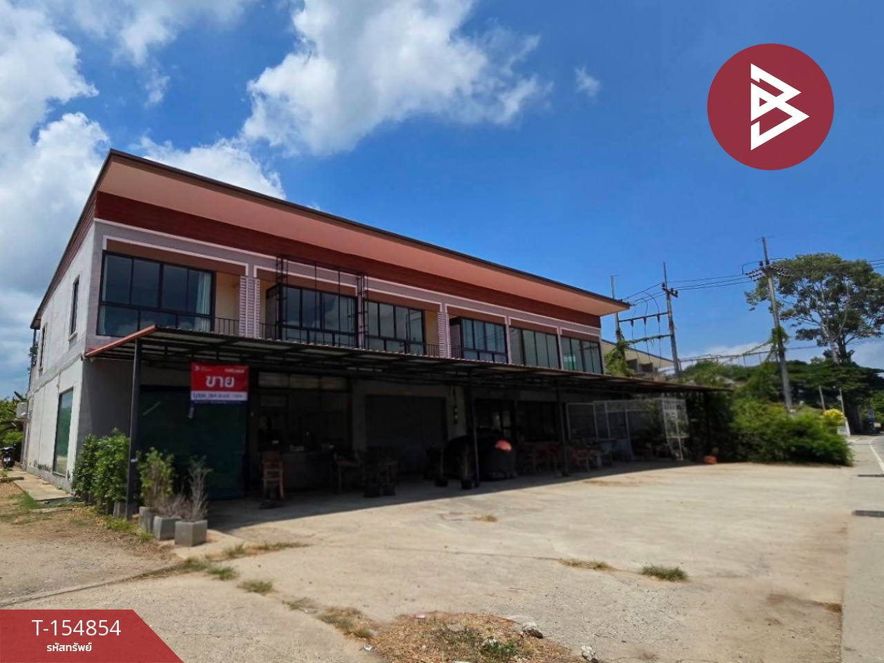 ขายอาคารพาณิชย์ 2 ชั้น 2 คูหา เนื้อที่ 86.3 ตร.วา บ้านเพ ระยอง