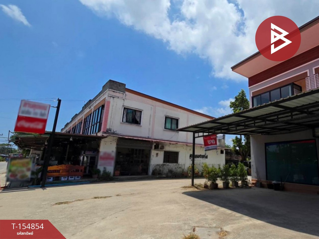 ขายอาคารพาณิชย์ 2 ชั้น 2 คูหา เนื้อที่ 86.3 ตร.วา บ้านเพ ระยอง