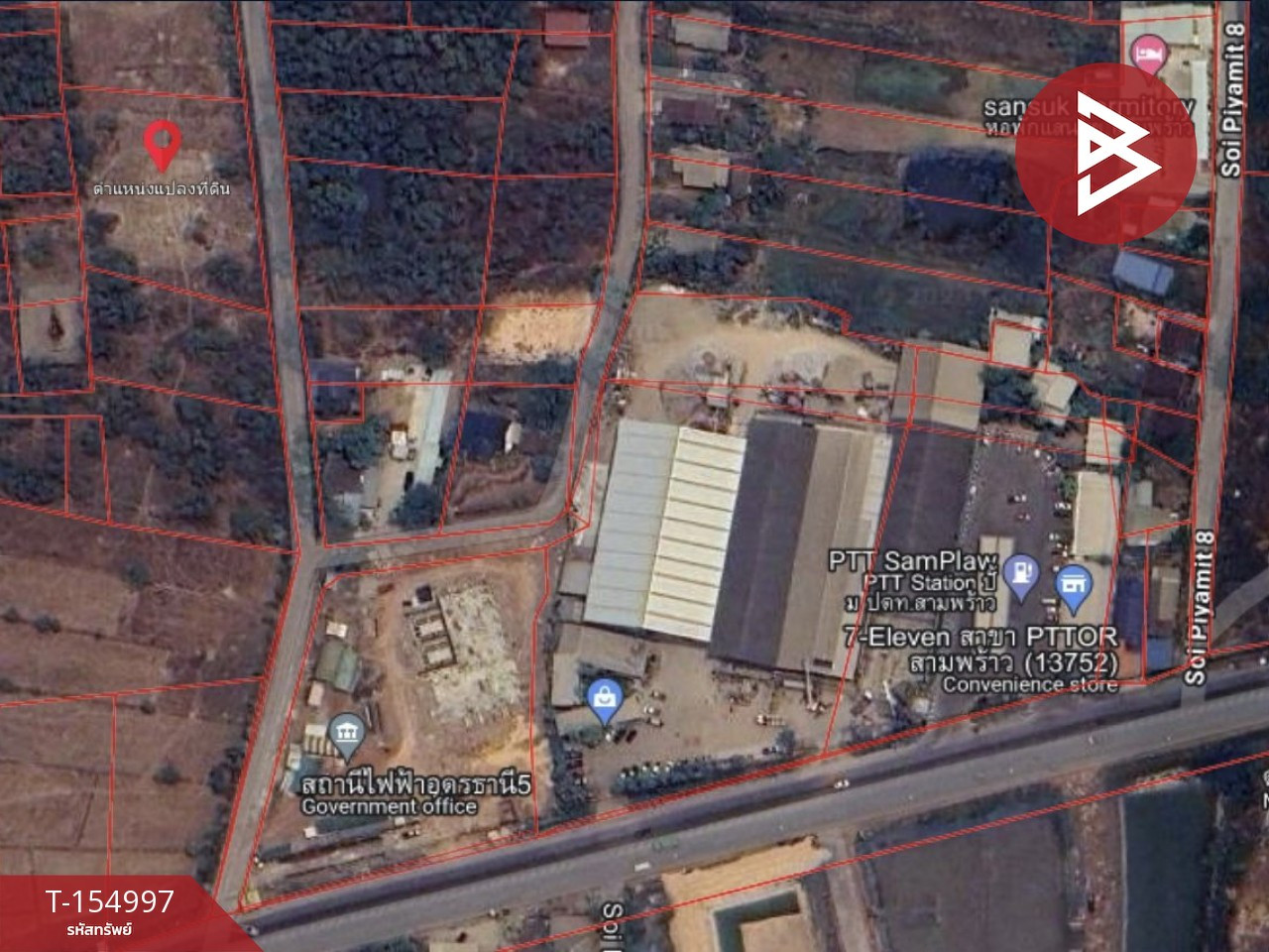 ขายที่ดิน เนื้อที่ 1 ไร่ 3 งาน 85 ตร.วา สามพร้าว อุดรธานี